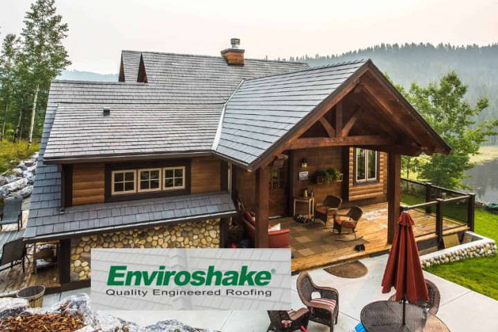 Installation of roofs made from recycled materials.