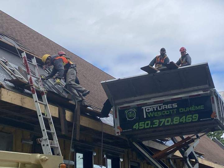 Partial or complete roof renovation.